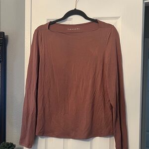 NWOT TAHARI  Chocolate Brown Top